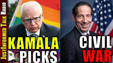 Kamala Picks Raging Liberal As VP While Congressman Plots Civil War If Trump Wins!