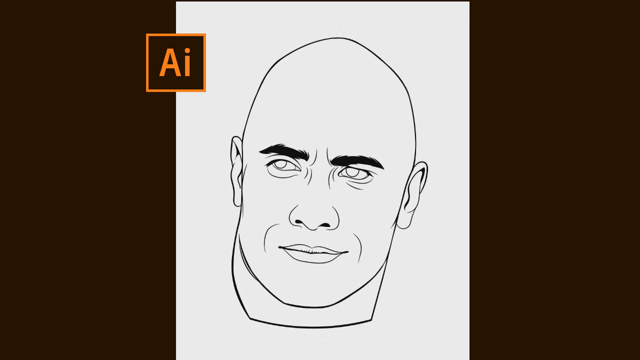 How to Outline _ Vector Art _ Vector Portrait _ Adobe illustrator ...