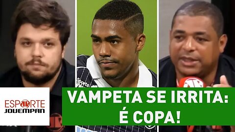 Repórter sugere Malcom a Tite, e VAMPETA se irrita: "é COPA!"