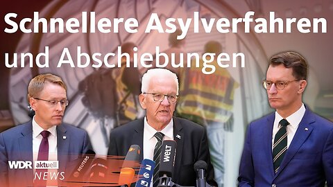 Schwarz-Grüne Landesregierungen fordern härtere Asylpolitik | WDR Aktuelle Stunde