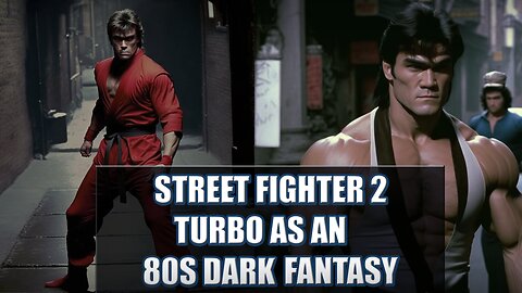 Street Fighter 2 Turbo as an 80's Dark Fantasy #streetfighter2turbo #AI #Midjourney #80sDarkFantasy