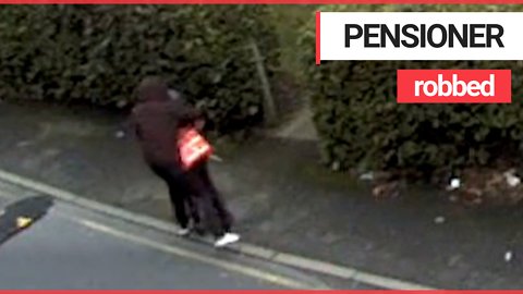 Police hunt thugs dragging pensioner to the ground in shocking street robbery