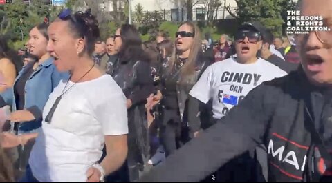 Haka on the Motorway, Freedom & Anti Government Protest, Auckland, New Zealand, 23 July 2022