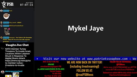 2024-08-06 07:00 EDT - Patriots Soapbox AM: with MykelJaye