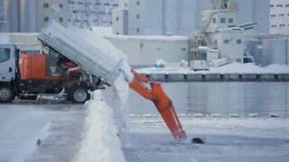 Un déneigement japonais créatif