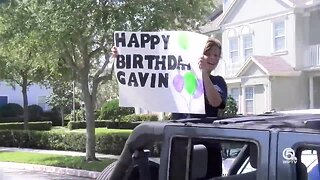 Jupiter mom throws son a "quarantine birthday parade"