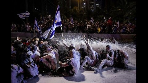 Massive protest in Israeli