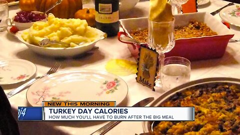 Turkey Day calories: how much you'll have to burn off