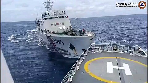 Chinese coast guard ship rams Filipino Coast Guard after entering territorial waters