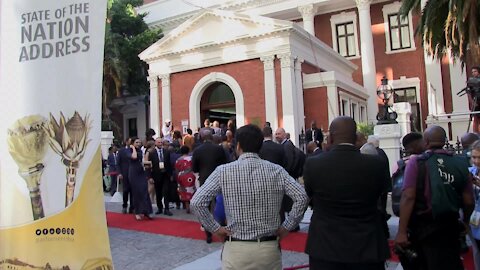 SOUTH AFRICA - Cape Town - President Ramaphosa takes the National Salute at the 2019 SONA (Video) (RL4)