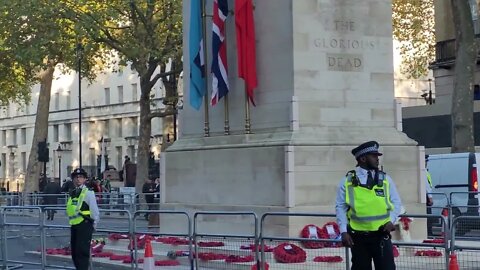 police guard the Cenotaph 12 November 2022 #metpolice