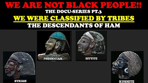 WE ARE NOT BLACK PEOPLE!! THE DOCU-SERIES PT.3 WE WERE CLASSIFIED BY TRIBES: THE DESCENDANTS OF HAM