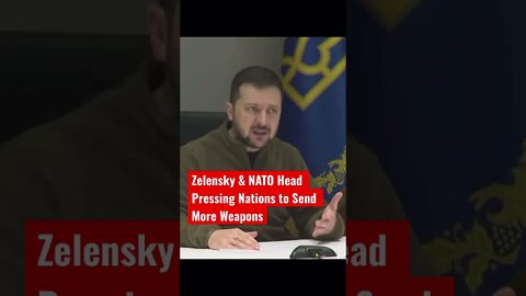 Zelensky & NATO Head Escalating Proxy War with Russia #shorts #endwar #ukraine #russia #biden