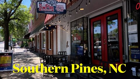 Southern Pines, NC, Town Center - Small Towns - Walk & Talk Tour - Vlogging America