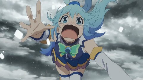 Konosuba 2 - giant toad fight in the cold