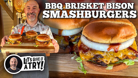 Todd's BBQ Brisket Bison Smash Burgers | Blackstone Griddles