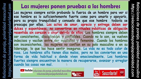 Las mujeres ponen a prueba a los hombres 💘 ☃ ̶◉͛‿◉̶ - mejorado