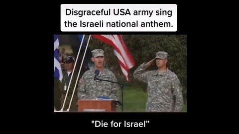 The U.S. Army Singing the Israeli National Anthem