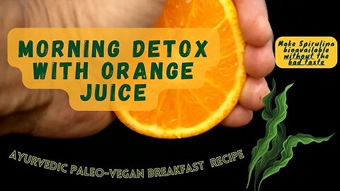 10 Min Morning OJ #Detox Recipe #natural #biohacking #healthyhabits