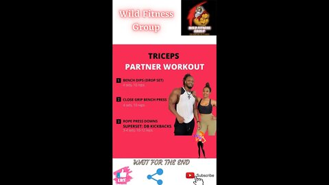 🔥Triceps partner workout🔥#shorts🔥#fitnessshorts🔥#wildfitnessgroup🔥22 march 2022🔥