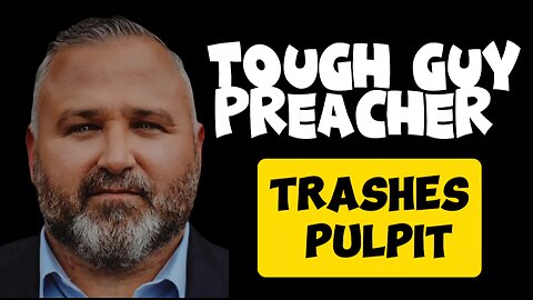 Tough Guy Pastor Destroys Pulpit During Service and Calls Other Preachers Weak!