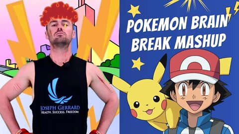 Pokemons in Kids Karate Brain Break - A Pokemon Mashup