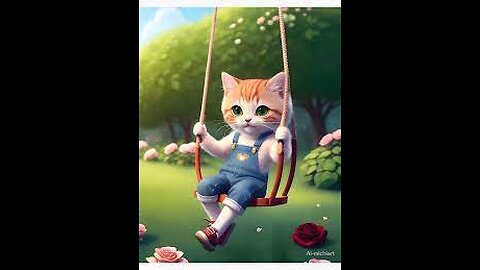 Swinging in Style: Funny Cat in Adorable Outfits!