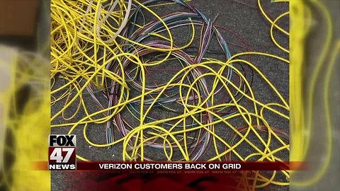 UPDATE: Verizon says outage was due to a fiber optic cable being cut