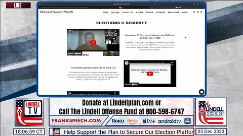 Elections & Security - part 1 - LindellTV lead in to part 2