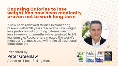 Counting Calories to Lose Weight Has Now Been Medically Proven Not to Work Long Term | Peter Greenlaw