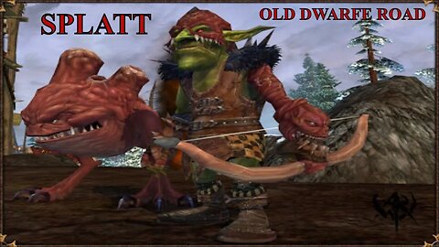 Return of Reckoning. Old Dwarfe road sc. Splatt the splatted.