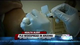 Flu cases widespread in Arizona with almost 3,000 cases