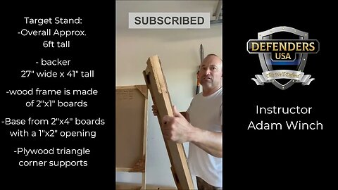 How to easily build a Basic Target stand for the shooting range WITH measurements! Defenders-USA.com