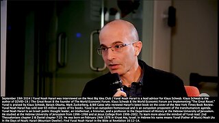 Yuval Noah Harari | "Do You Think That Democracy Is a Conversation Between Humans? In the U.S. There Is a Legal Path for AI's to Really Take Over. In the U.S. a Corporation Is Considered a Legal Person." - 9/19/24 + Matt 24:37