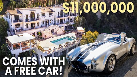 $11,000,000 VENETIAN MANSION COMES WITH A FREE SHELBY COBRA!