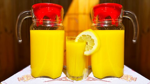 HOW TO MAKE 4 LITERS OF NATURAL JUICE FROM 4 ORANGES! +BONUS