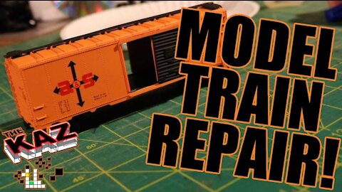 HO Scale Model Train Boxcar Repair