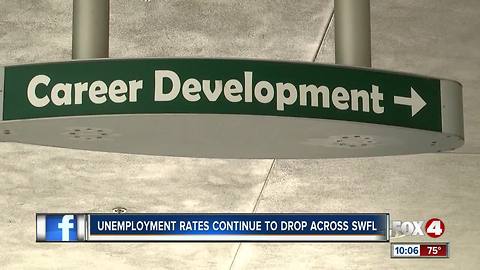 Unemployment rates are down