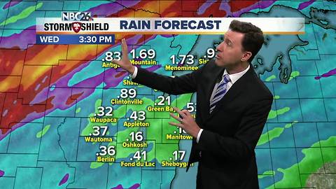 Michael Fish's NBC26 Storm Shield weather forecast