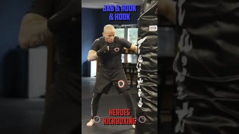 Heroes Training Center | Kickboxing & MMA "How To Double Up" Jab & Hook & Hook | #Shorts