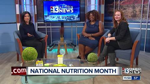 Three Square and Sunrise Children's Foundation talking about National Nutrition Month