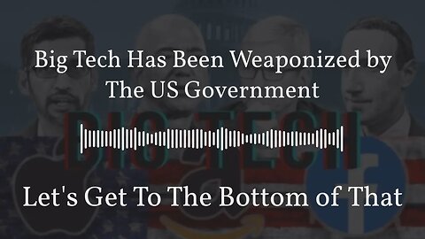 Big Tech Has Been Weaponized by The US Government