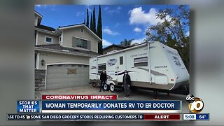 Woman temporarily donates RV to ER doctor