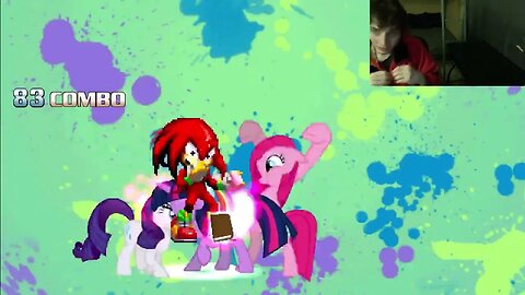 My Little Pony Characters (Twilight Sparkle, Rainbow Dash, And Rarity) VS Knuckles In An Epic Battle