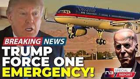 Trump's Plane Forced Into Emergency Landing As First Responders Lock Down White House!