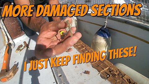 Post Haulout Toe rail repairs and deck part 2 #boat #diy #ship #yacht #boating