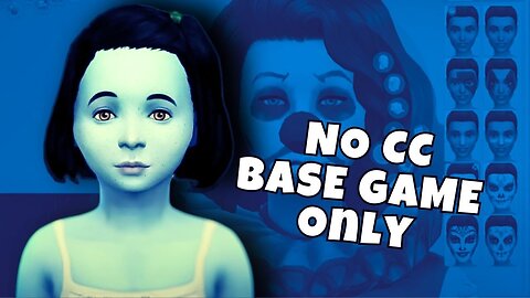 Creating a Sims Family with Base Game Only 🦋 | Single Mom Mixed Race Family | Sims 4 CAS Commentary