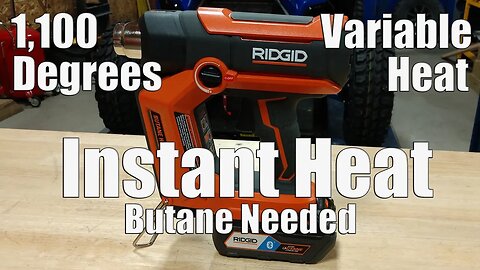 Ridgid 18-Volt Butane Heat Gun Review R860434B Vs Milwaukee 2688-20