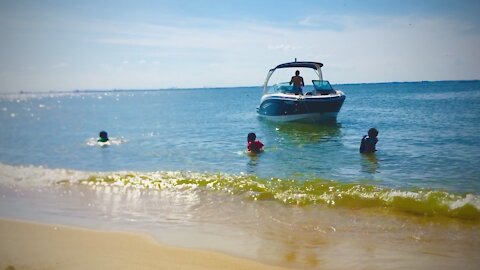 Blasian Babies Family Boat Beach!