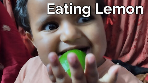 How To eating lemon | funny cute baby